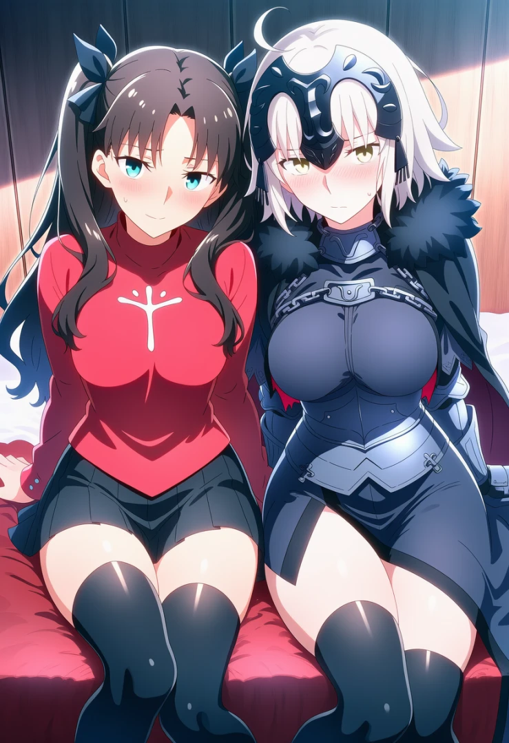 Corudozera - [200pics] Rin Tohsaka x Jeanne d'Arc Alter (遠坂凛xジャンヌ・ダルク〔オルタ〕) / Fate/Stay Night x Fate/Grand Order 