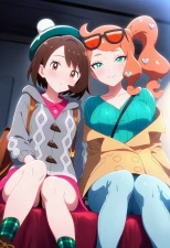 Corudozera - [110pics] Gloria x Sonia - 3P FFM (ユウリxソニア) / Pokémon (ポケットモンスター)