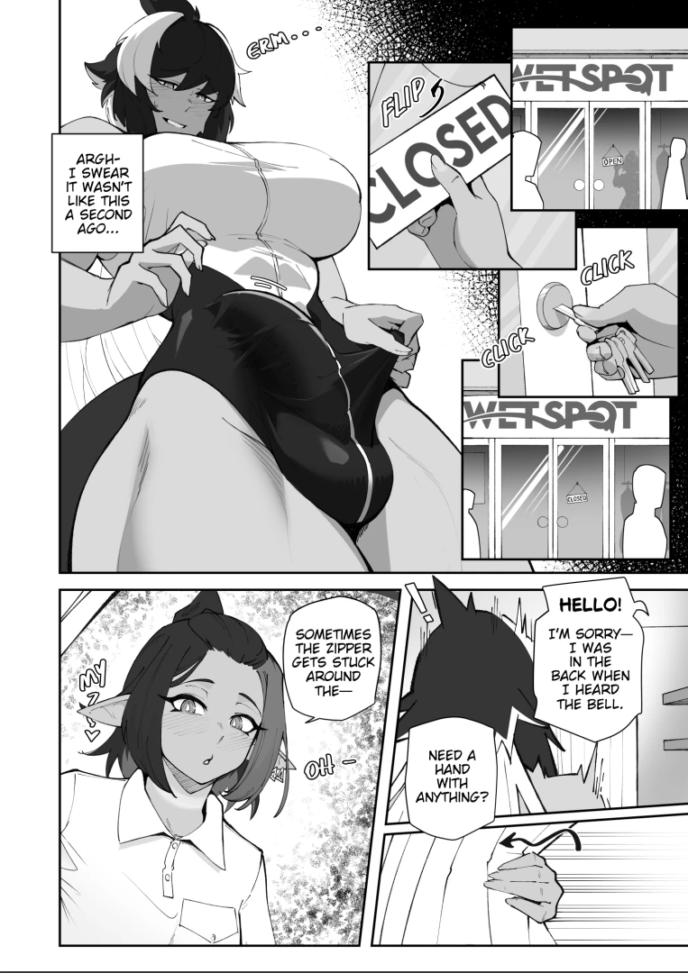 OKA - She came to fit 「フィットしに来た (Fitto shi ni kita)」  — page 1
