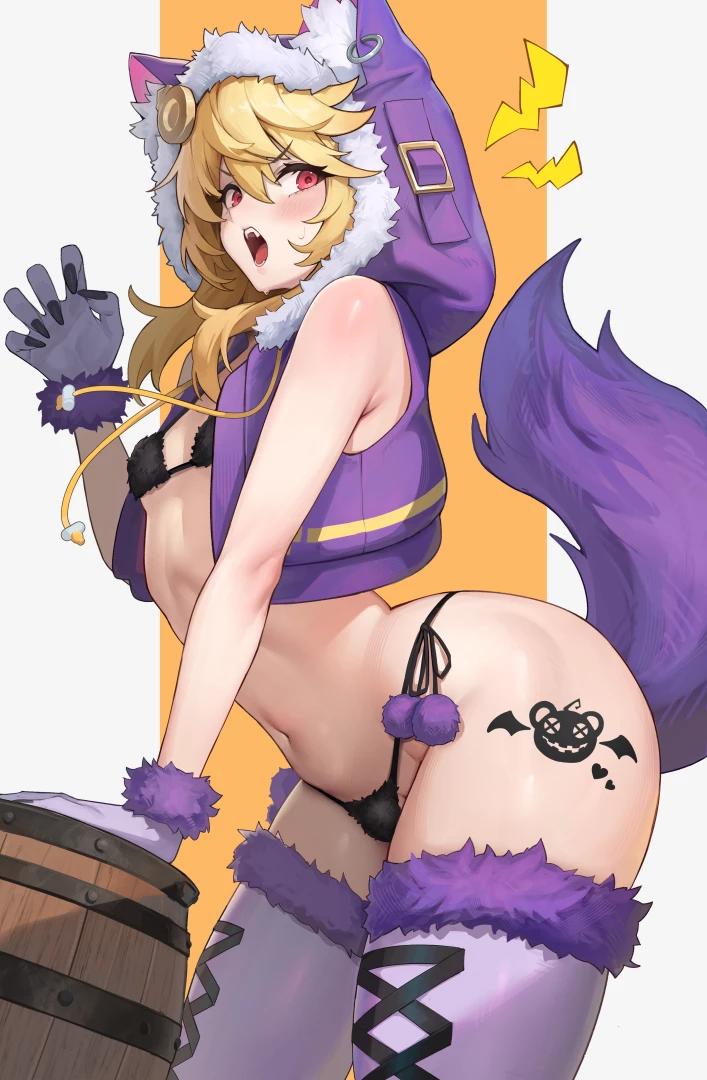 hakusyokuto - 狼ブリジット差分＋おまけイラスト