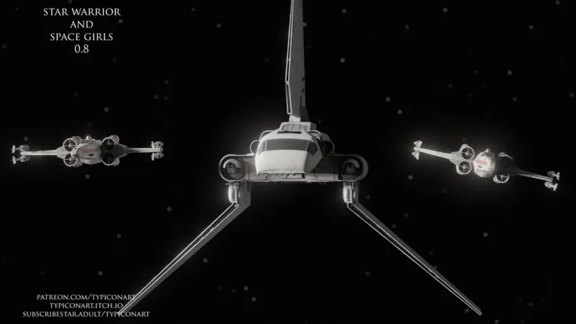 typiconart - Star Warrior and Space Girls 0.8 First Screenshot and Release Date. — page 1