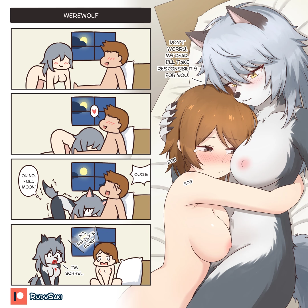 rudysaki - Gag Comic - Werewolf