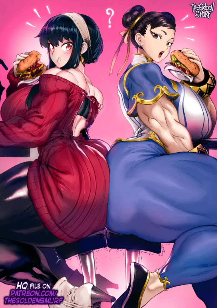 thegoldensmurf - Yor Forger & Chun-Li (SpyXFamily & Street Fighter 6) - LQ jpg