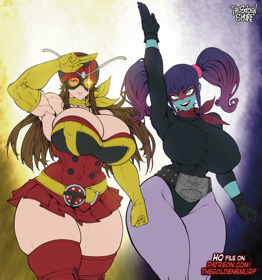 thegoldensmurf - Yuriko Tackle & Yukarisu from "Tojima wants to be Kamen Rider" - LQ jpg