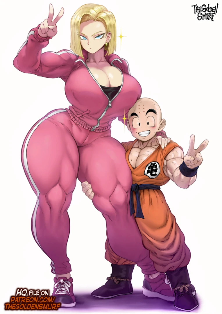 thegoldensmurf - Android 18 & Krillin (Dragon Ball) - LQ jpg