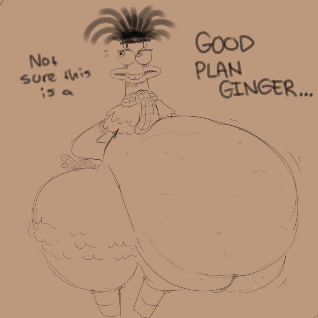 afraart - Mac the Scottish Chicken Sketch