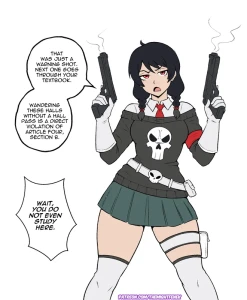 themightfenek - SKETCH REQUEST - AVENGER'S ACADEMY PUNISHER 