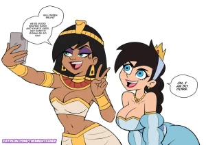themightfenek - SKETCH REQUEST - TASHA AND DANI HALLOWEEN SELFIE