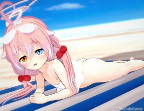 marojiroedo - (MP4) Hoshino on beach (with Sound) (2 vids)