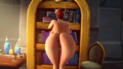 noname55 - Big Blood Elf Avalina From Behind