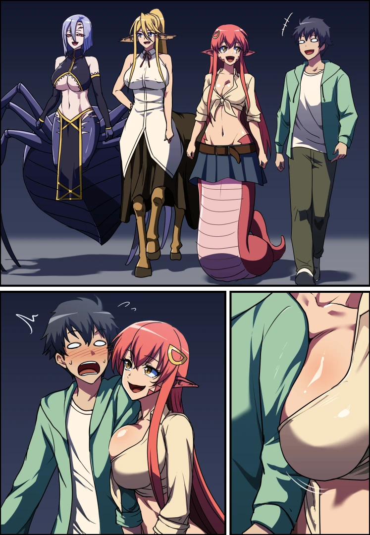 khear - [Part 1+2] モンスター娘のいる日常 - ミーア / セントレア / ラクネラ/ 魔人ブウ │Monster Musume - Miia / Centorea / Rachnera / Kurusu / Majin buu