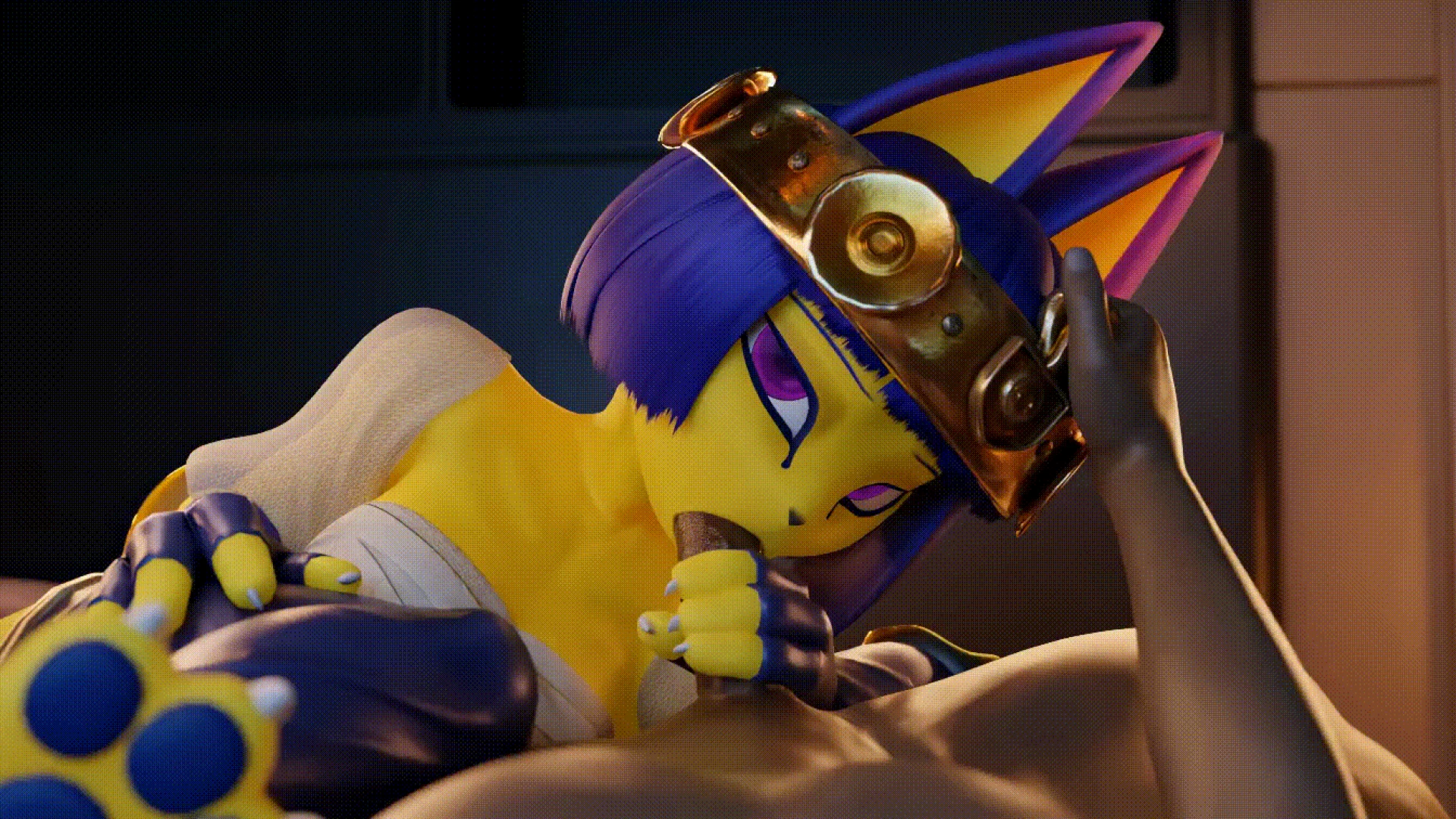 Wigfritter - Ankha Purr BJ [4k nude & male alts]