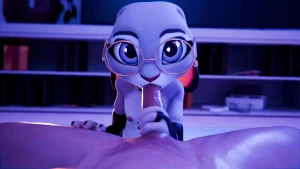 Wigfritter - Judy Bedroom BJ (new model!) [4k nude & male alts]