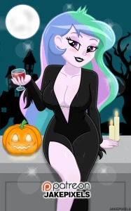 JakePixels - 248- Principal Celestia on Halloween. 