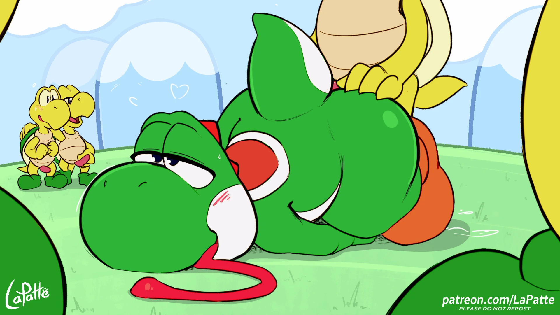 LaPatte - Yoshi x Koopas - Animated Sketch (Color)