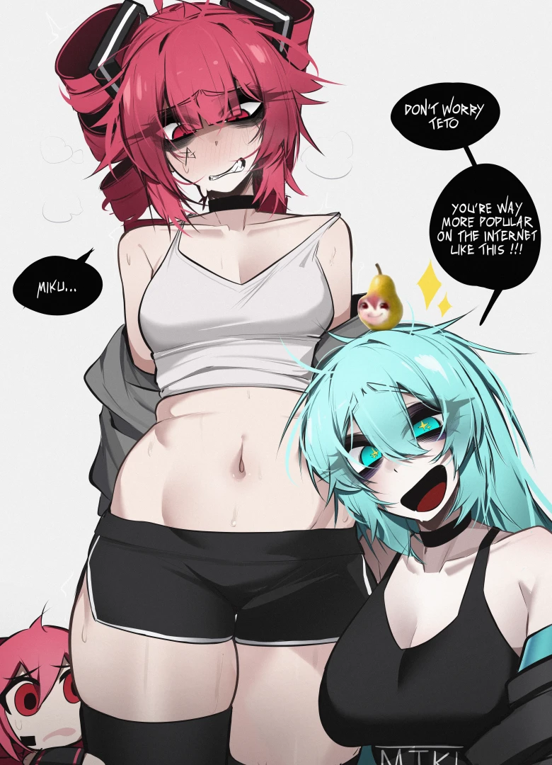 AceGlitch - Quick fun little drawing of Teto tummy