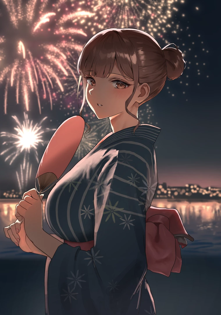 あんている - 夏祭りを抜け出してホテルで花火を見ながら水泳部の先生と汗だくセッ◯ス