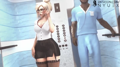 NyueX - "Dr. Mercy’s New Assistant" Director's Cut Alternative Full Animation [Blacked] [HD] [60FPS]
