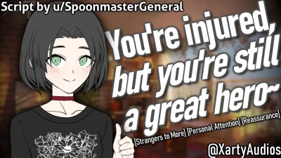 Xarty - ASMR Civilian Helps & Treats Her Hero [F4A/F4M][Strangers to More][Reassurance][Personal Attention]