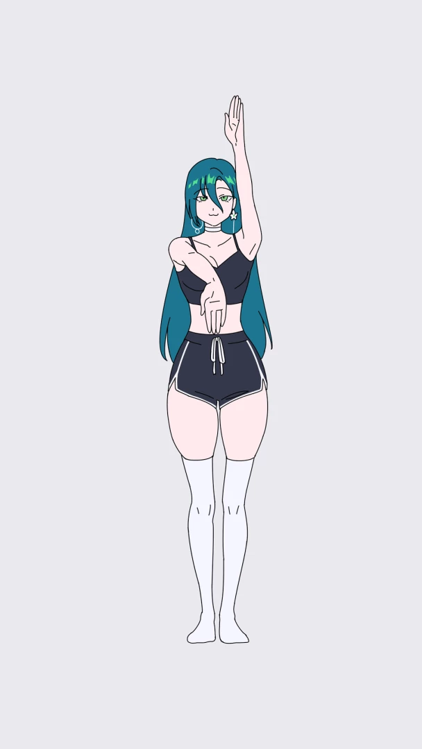 qiandaiyiyu - Rindai dancing animation