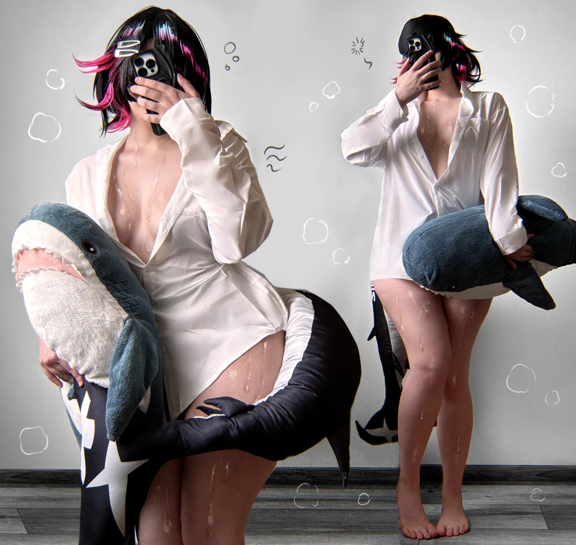 qiandaiyiyu - Ellen Joe morning cosplay (no pantsu) — page 1