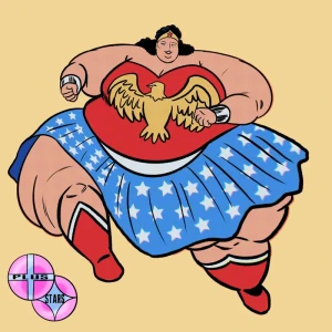 Plusstars - Weighty Wonder Woman Collage