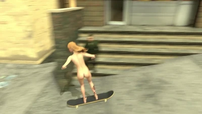 MasterZenus - Naked Skateboarding Dare part 2