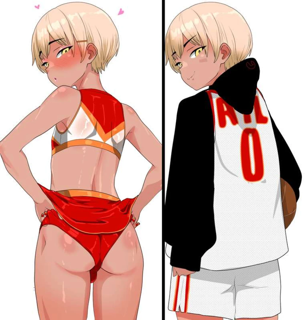 jwj979ij - 【メス男子/女装/メス化】チアガールプレイ/cheerleader cosplay【femboy/crossdressing/sissification】