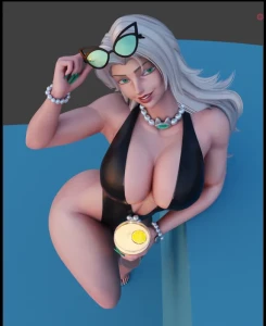MikaDawn3D - Pool-time Black Cat - WIP 2