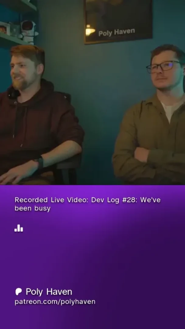 Poly Haven - Dev Log #28: We've been busy (recorded live)