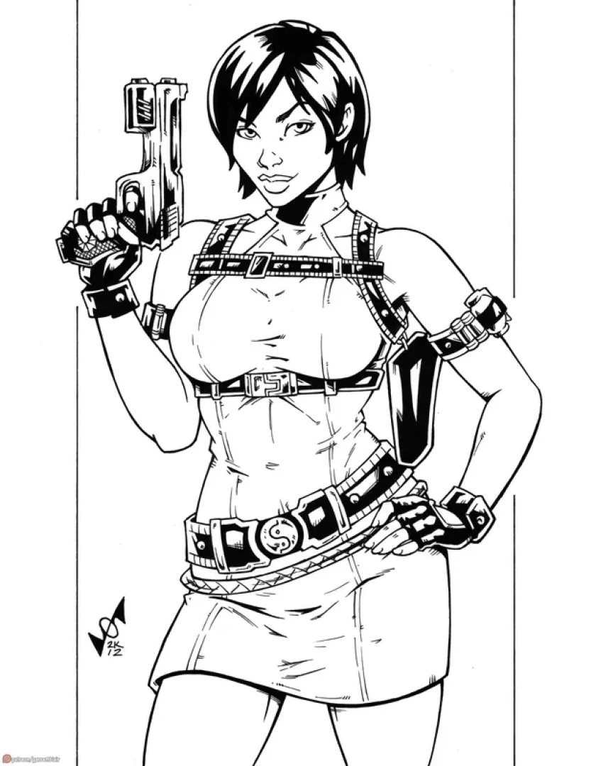 Garrett Blair - NOV12 - Ada Wong sketch pencils + inks — page 1