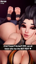 Kaylzara - Anran's Fat Butt & Feet Selfie - 4K Animation part 3