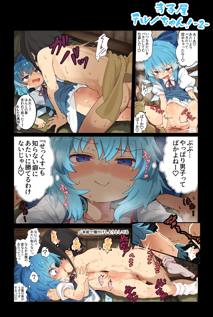 lolimate - 単ページえっち漫画【寺子屋チルノちゃん！その2】