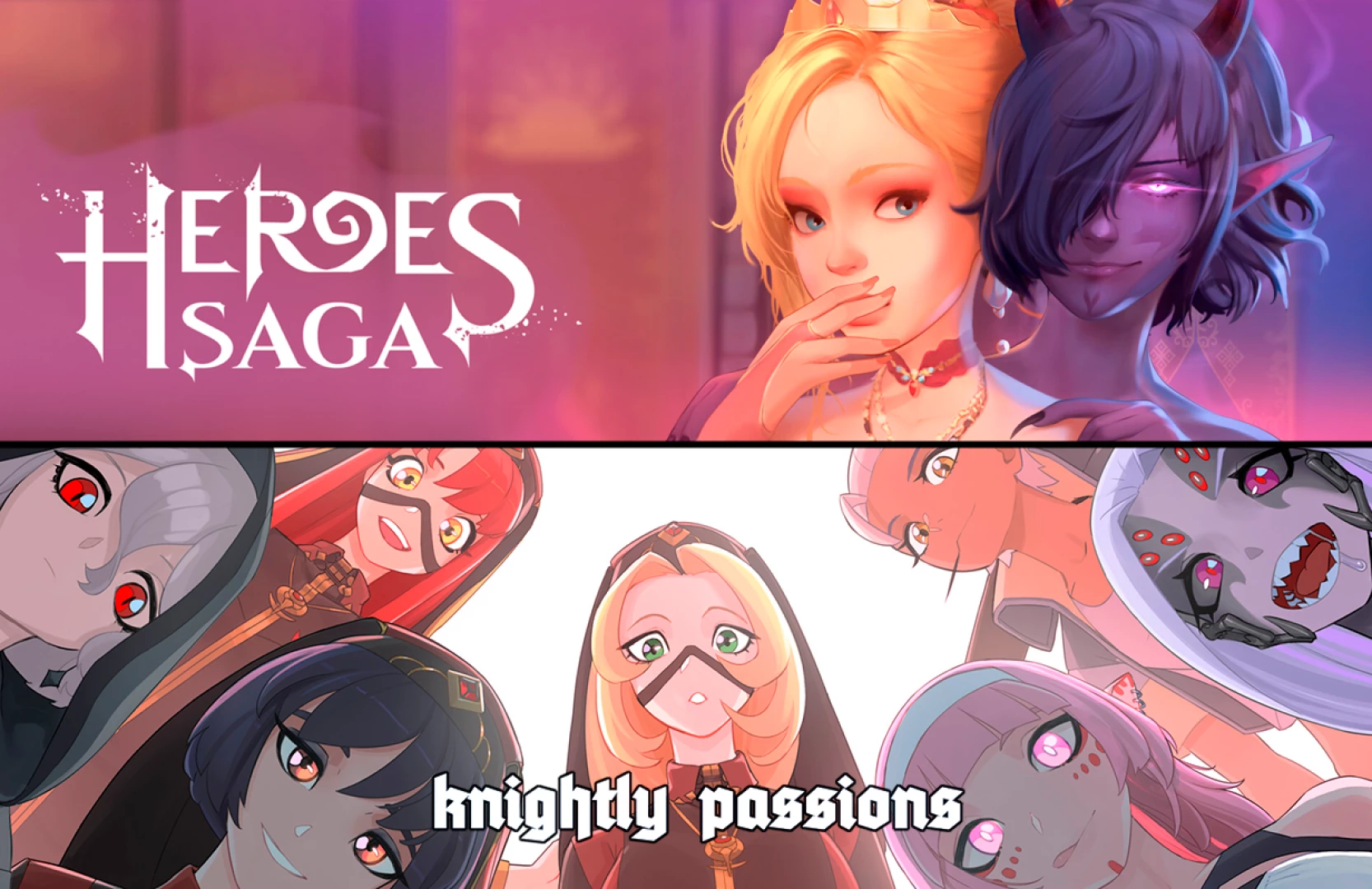 nlch - 【Cross-promotion】 Two Worlds, Two Adventures - Heroes Saga & Knightly Passions!