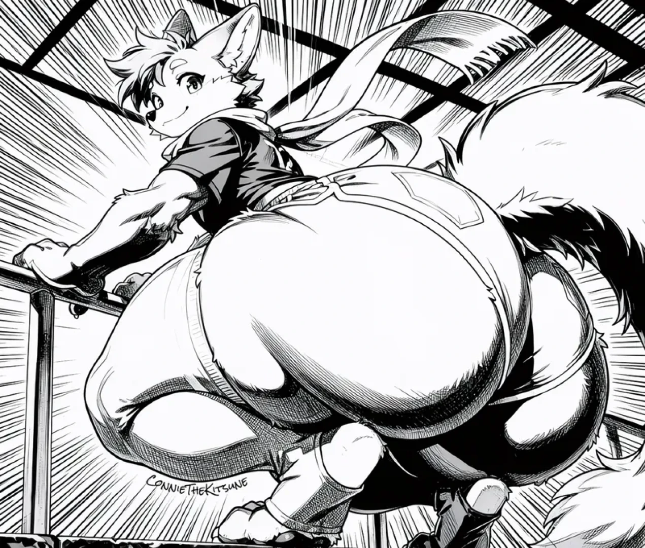 Connie The Kitsune - Mega Booty Worship