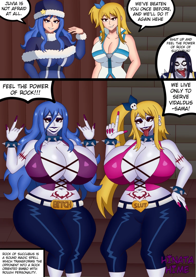 hinatahime - Juvia and Lucy - rock girls