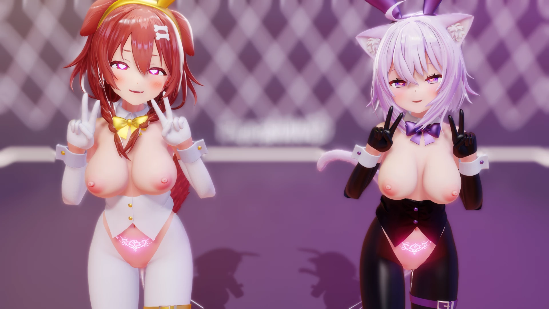 FioraMMD - 【差分 / diff】【催眠SexDance】 バニーなお〇ころが催眠にかかりながらQueendom / by Bunny Ok*koro