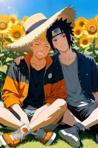 Funnyhank - Preview | Naruto x Sasuke: Sunflowers, Sunlight, and You 