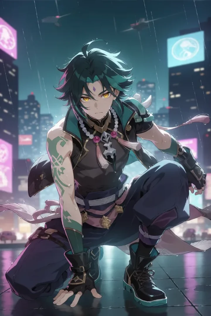 Funnyhank - Preview | Xiao: Neon Vigil 