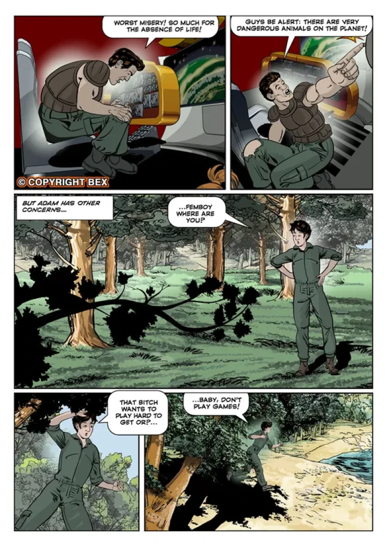 Bexcomix. Trans comics in English. (In italiano trovi i fumetti in PDF,  nel Negozio/Shop). - Exploration # 2. Pages 5/10