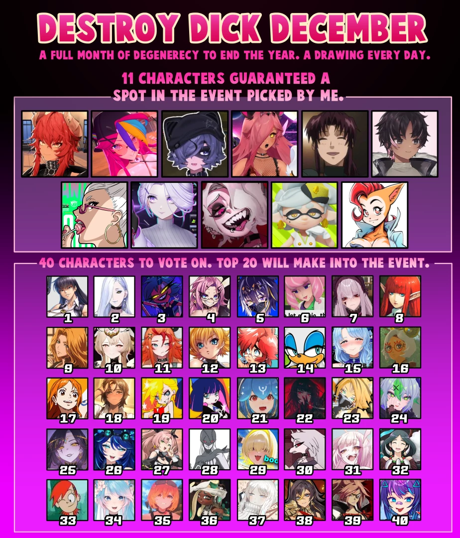 SteveChopz - DESTROY DICK DECEMBER Voting!!!