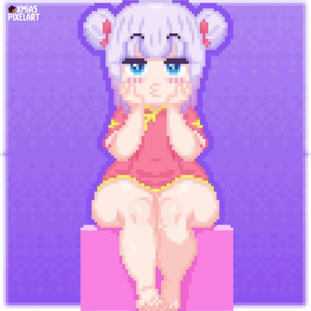 Xmias PixelArt | ドット絵 - L0LITOBER 2025 | DAY 24 QIPAO 