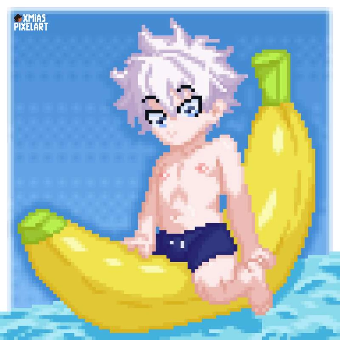 Xmias PixelArt | ドット絵 - L0LITOBER 2025 | DAY 16 BANANA  — page 1