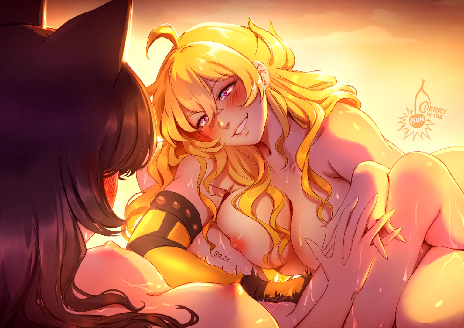 CherryInTheSun - November Monthly Artwork: Yang x Blake - Inspecting her gadgets