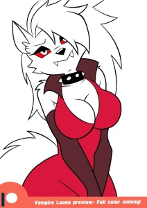 Kato777 - Vampire Loona pin-up preview!