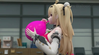 Viev Balloons - Cissia Inflates and Tail to pop (1080p)