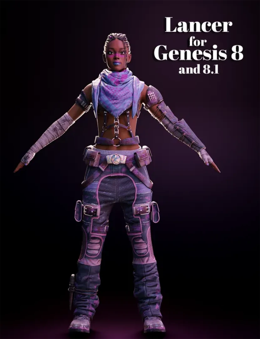 CCAnimePort - Lancer for Genesis 8 and 8.1 Female