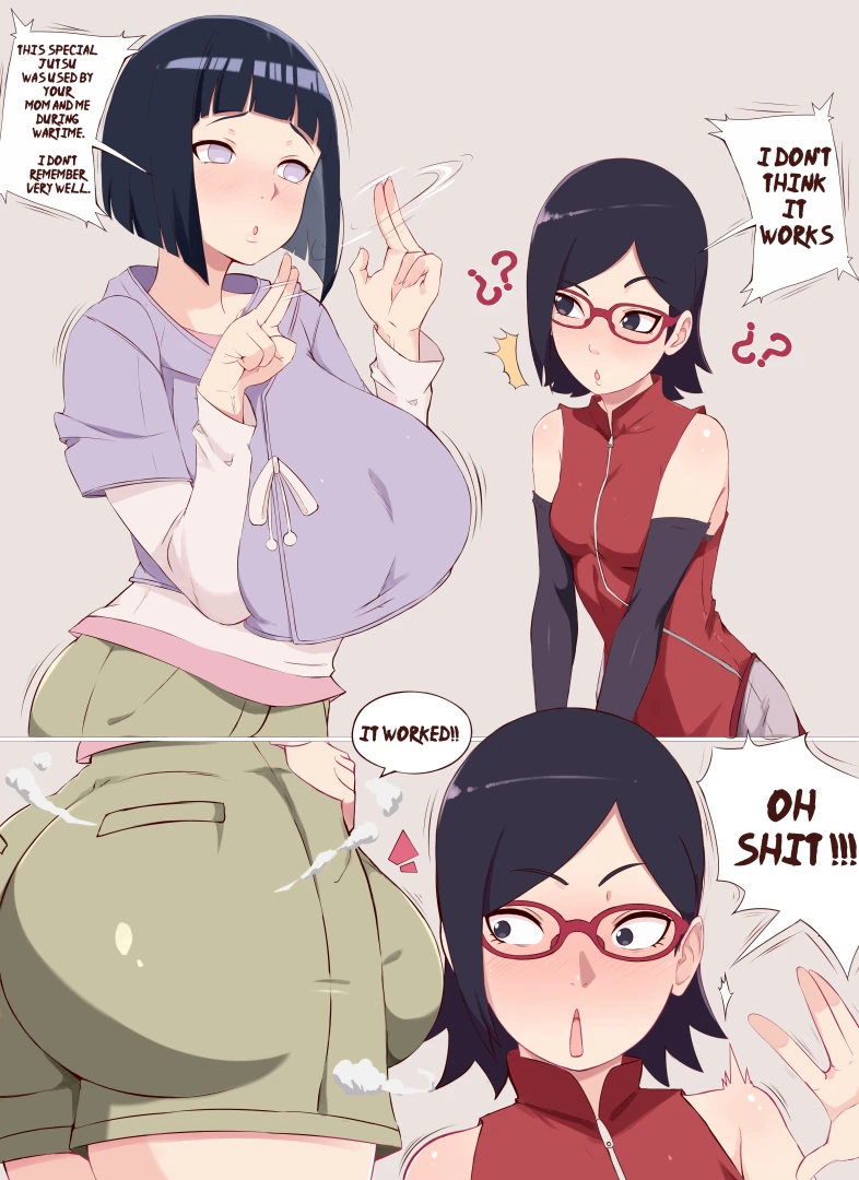 sombra222 - Sarada & Hinata │Futanari Sex