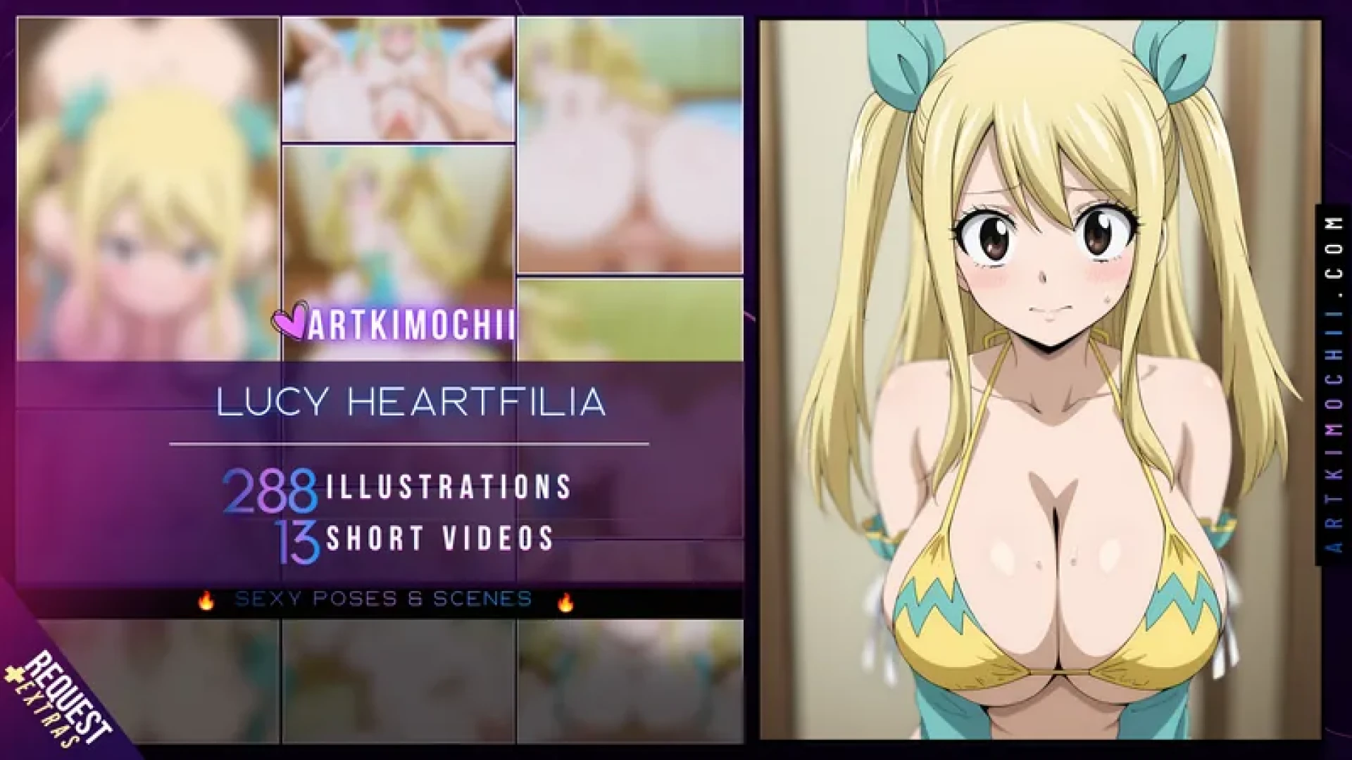 ArtKimochii - Lucy Heartfilia | Request Preview | Request + Extras set | First week on sale