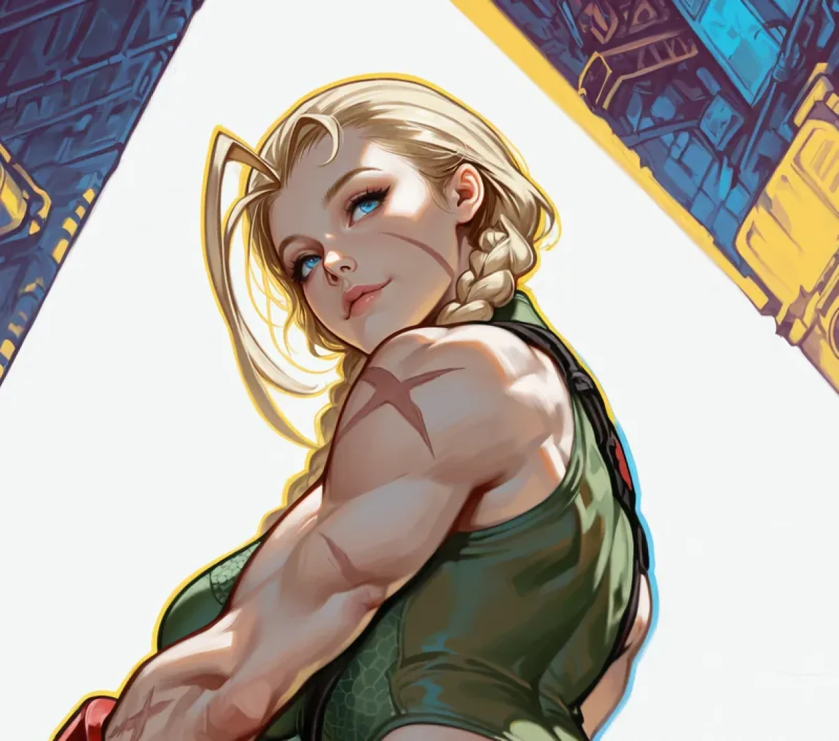 Playful Sloth - Cammy may be a soldier, but she's got a wild side.